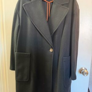 Topshop Black Trench Coat